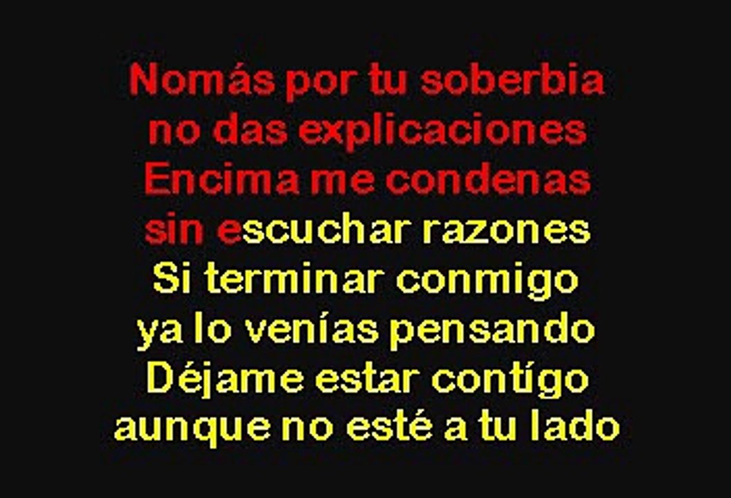 Vicente Fernandez - Me Voy A Quitar De En Medio (Karaoke con voz guia)
