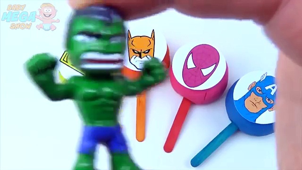 Homme chauve-souris argile ponton sucette merveille jouer homme araignée empilage jouets Smiley doh superman superher