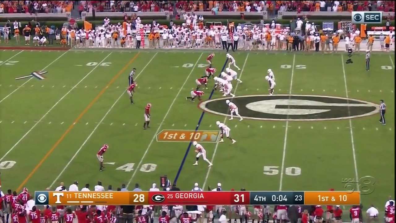 Tennessee Hail Mary vs. Georgia (2016) CBS, Tennessee and Georgia radio call