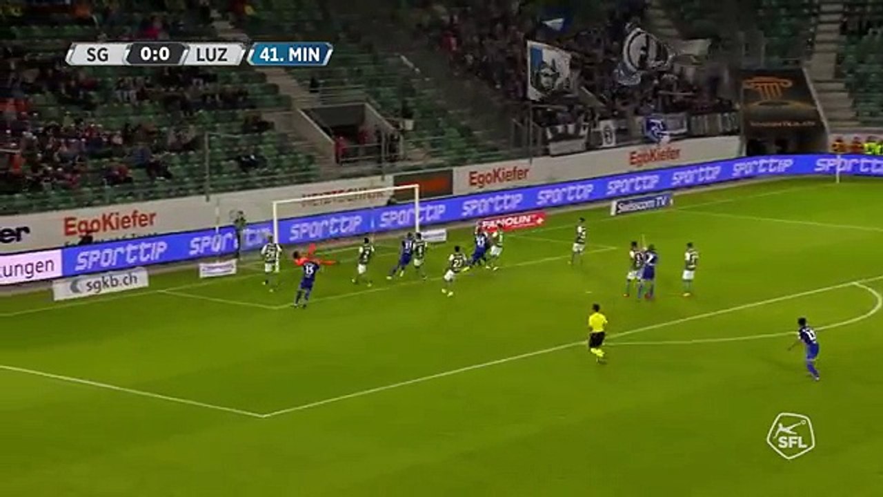 Sankt Gallen 0:1 Luzern (Swiss Super League 9 August 2017)