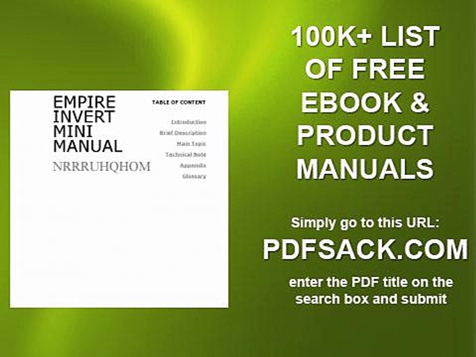 Empire Invert Mini Manual