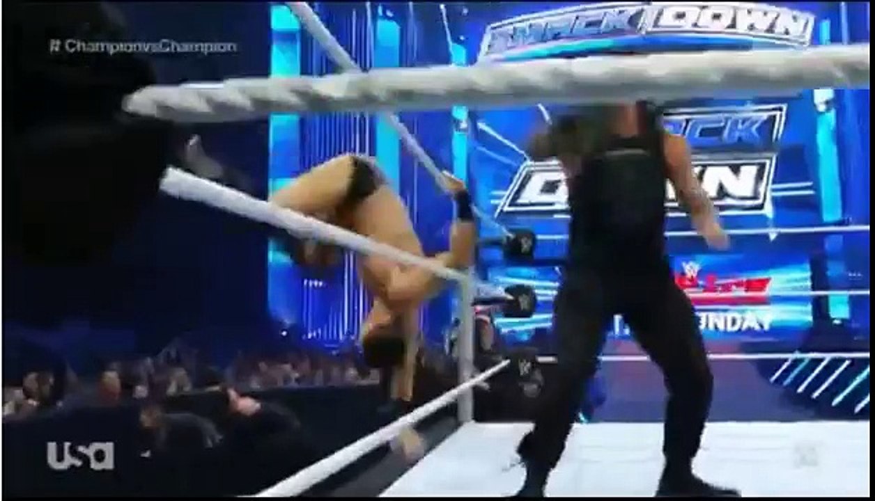 Roman Reigns vs The Miz WWE SMACKDOWN 28 April 2016 Part 1