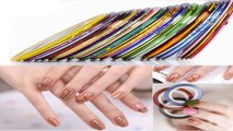 Nail Art For Beginners- How To Use Striping Tape For Nail Designs