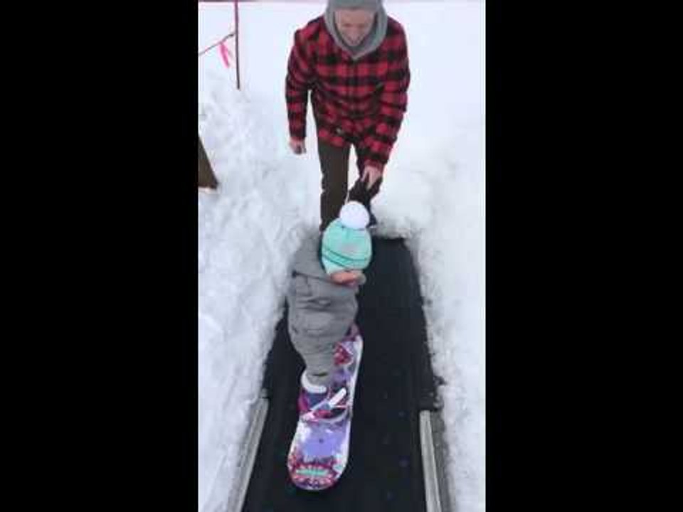 1-Year-Old Snowboarder Shreds the Slopes of Park City, Utah