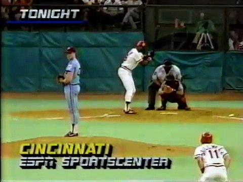 1986 Reds Phillies Highlights Dave Parker Homers, Throws Out Runner at Plate
