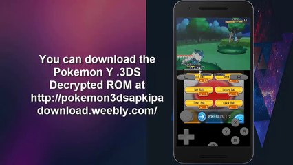 HOW POKEMON Y RUNS IN DRASTIC3DS EMULATOR ANDROID