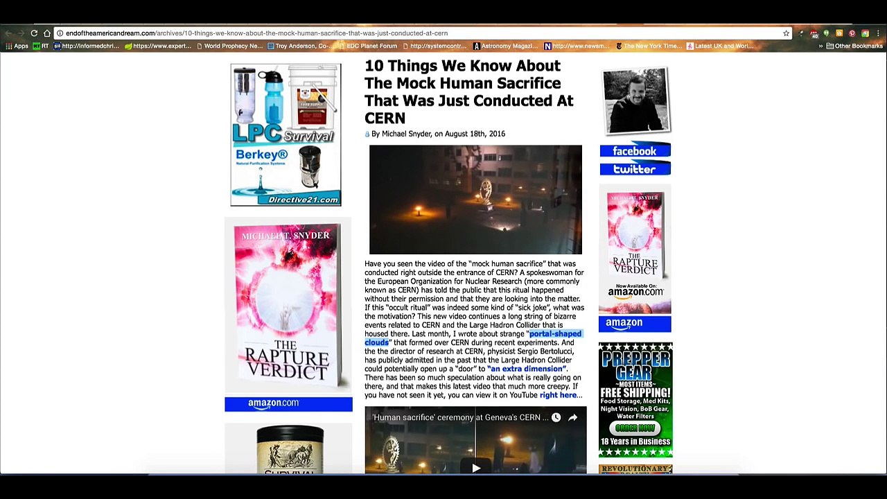 Is CERN About To Bring Back Nimrod As The Antichrist? Watch This & See For Yourself!