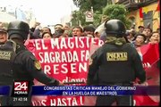 Reacciones tras gestión del Gobierno en la huelga de maestros