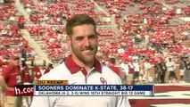 University of Oklahoma Sooners beat Kansas State Wildcats 38 17 at Gaylord Memorial Stadiu