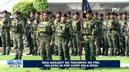 Mga nakamit na tagumpay ng Pambansang Pulisya, inilatag ni PNP Chief Dela Rosa