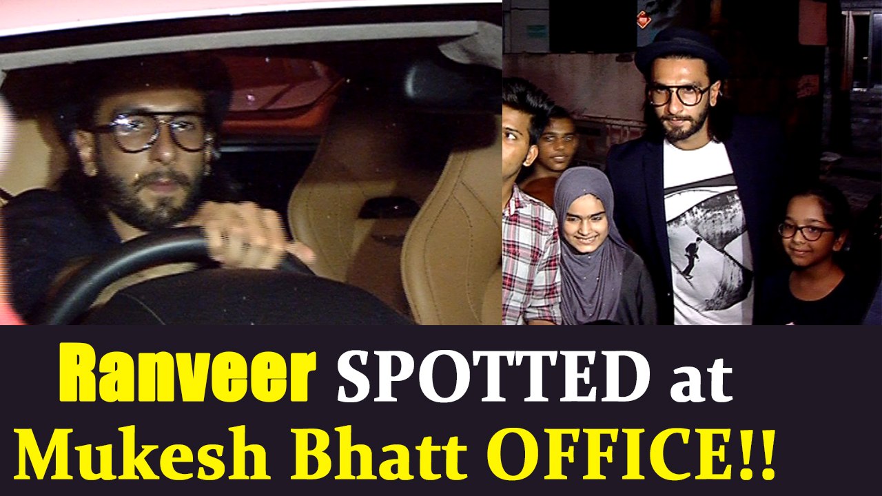 Ranveer Singh was CLICKED outside Mahesh Bhatt Office; Watch Video | FilmiBeat