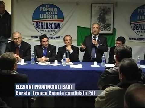 PROVINCIALI BARI. Corato, Francesco Caputo candidato PDL