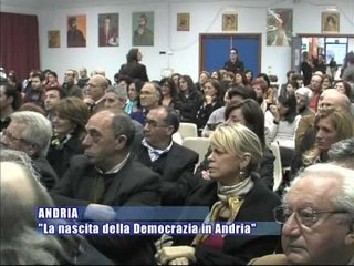 ANDRIA. Seminario di studio: La nascita della democrazia in Andria