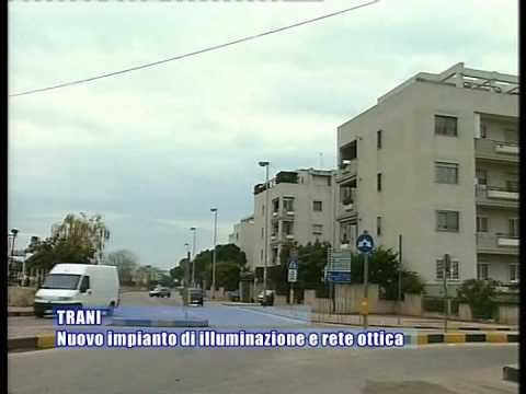 TRANI. Nuovo impianto di illuminazione pubblica e rete in fibra ottica