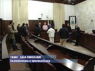 TRANI. Implementata e informatizzata la sala consiliare