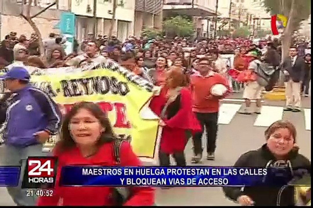 Huelga de profesores: así fueron las manifestaciones en provincias