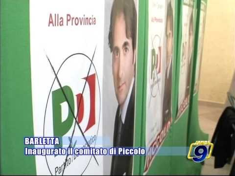 PROVINCIALI BAT. Inaugurato a Barletta il comitato elettorale di Domenico Piccolo (PD)