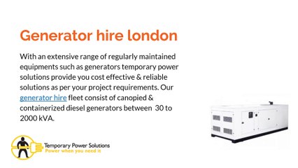 Temporary Power Solutions