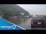 Tormenta provoca inundaciones en Chalco, Ixtapaluca y la México-Puebla