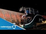 IMPRESIONANTE ACCIDENTE Camión de carga impacta contra camión de pasajeros en Guerrero