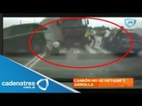 ¡¡FUERTES IMÁGENES!! Camión no se detiene y atropella a varias personas en Rusia (VIDEO)