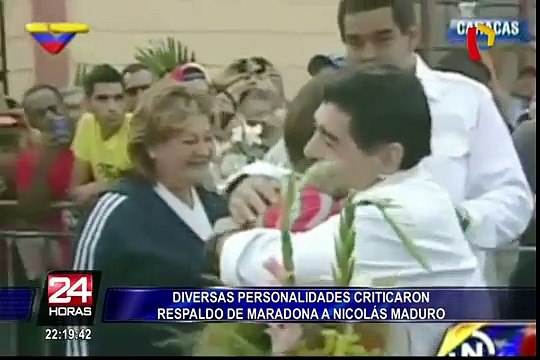 Personalidades rechazan apoyo de Diego Maradona a Nicolás Maduro