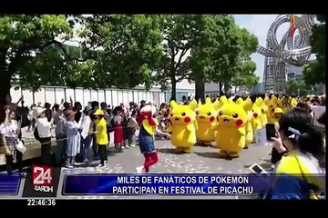 Pokemón: miles de fanáticos participaron en festival de Pikachu
