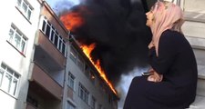 İstanbul'da Korkutan Yangın! 6 Katlı Binanın Çatısı Alev Alev Yandı