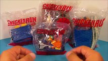 Chicken Run  - 2000 Chicken Run Set Of 4 Burger King Kids Meal Movie Toys Video Review