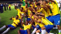 Edu Gaspar recebe Seleção Brasileira Sub 17 campeã