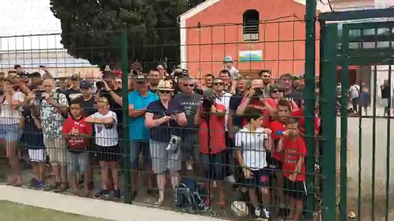 ENTRAINEMENT DÉLOCALISÉ DU RUGBY CLUB TOULONNAIS AU PRADET.