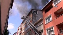 Ataşehir'de 7 Katlı Binanın Çatısında Yangın Çıktı