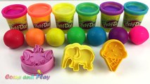 Learn Colors Play Doh Ice Cream Popsicle Peppa Pig Elephant Molds Fun & Creative for Kids