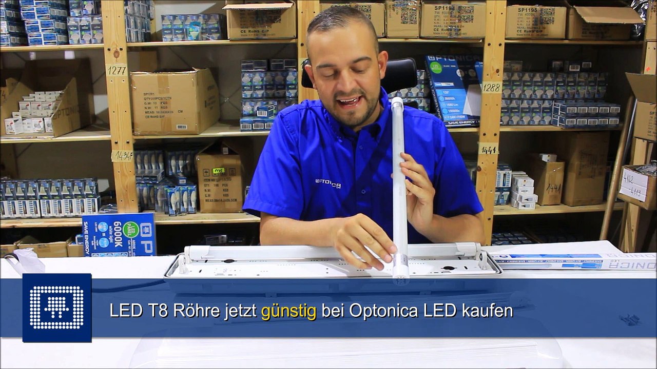 Anleitung: LED T8 Röhren von Optonica LED im Test
