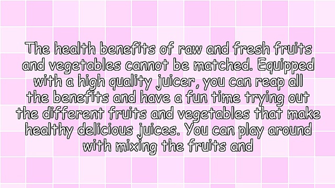Juice Recipes For Health - List Of Fruits And Vegetables You Must Try