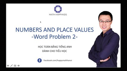 [MHK 6] Toán đố - Tập 2 - chủ đề số học - Toán tiếng anh - Word Problem - Math HappyKid