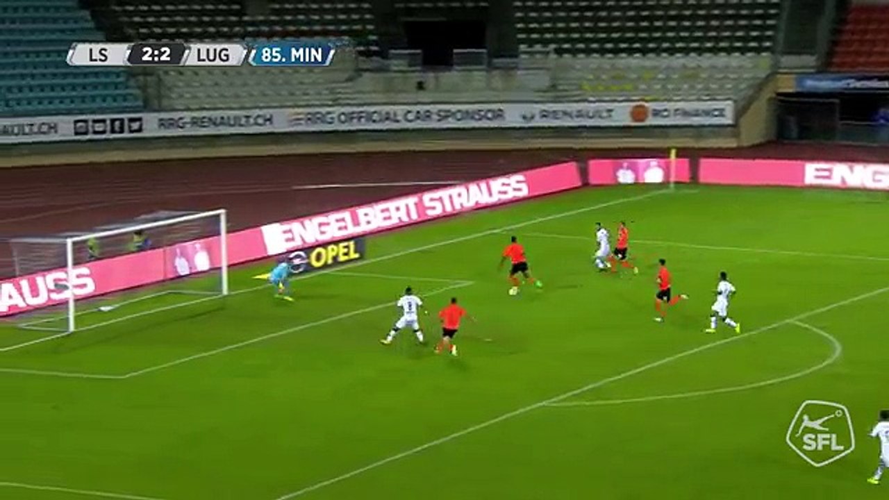 Lausanne 2:3 Lugano (Swiss Super League 9 August 2017)