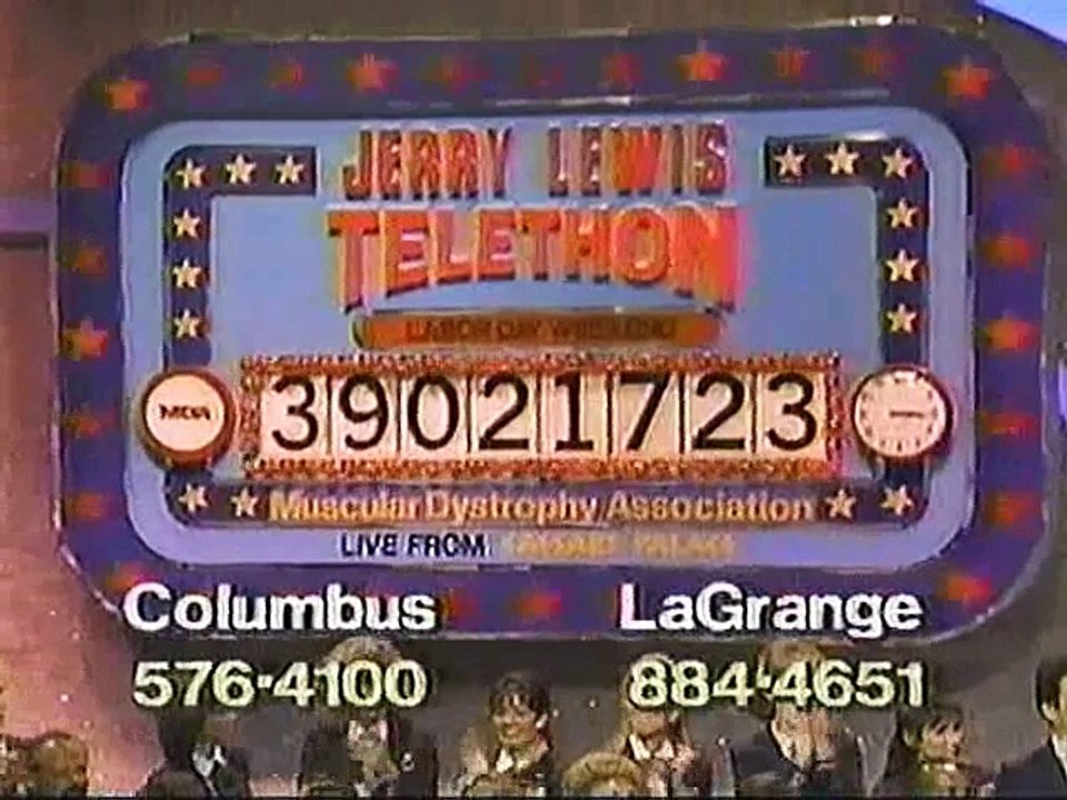 Jerry Lewis Telethon - The toteboard years - 1976 - 2010 - video ...