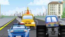 The Police Car - Cop Cars Real Kids Video - Cars & Trucks Cartoon for children