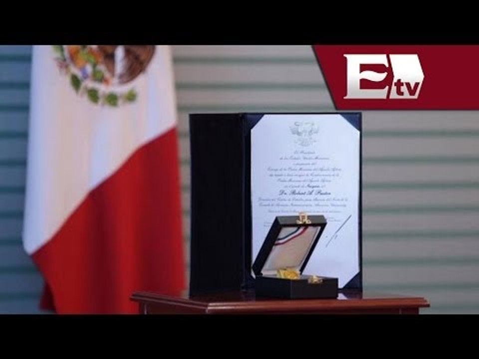 En forma póstuma otorgan Orden Mexicana del Águila Azteca a Robert Pastor   / Nacional