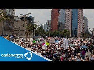 Marcha de campesinos provoca caos en zona centro del DF