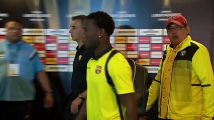 Máximo Banguera después de la clasificación en Libertadores