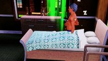 a guy doing a wierd thing in bed in sims3