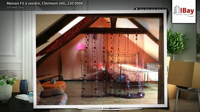 Maison F5 à vendre, Clermont (60), 230 000€