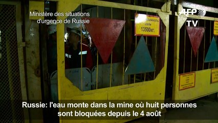 Russie: l'eau monte dans la mine où restent bloquées 8 personnes