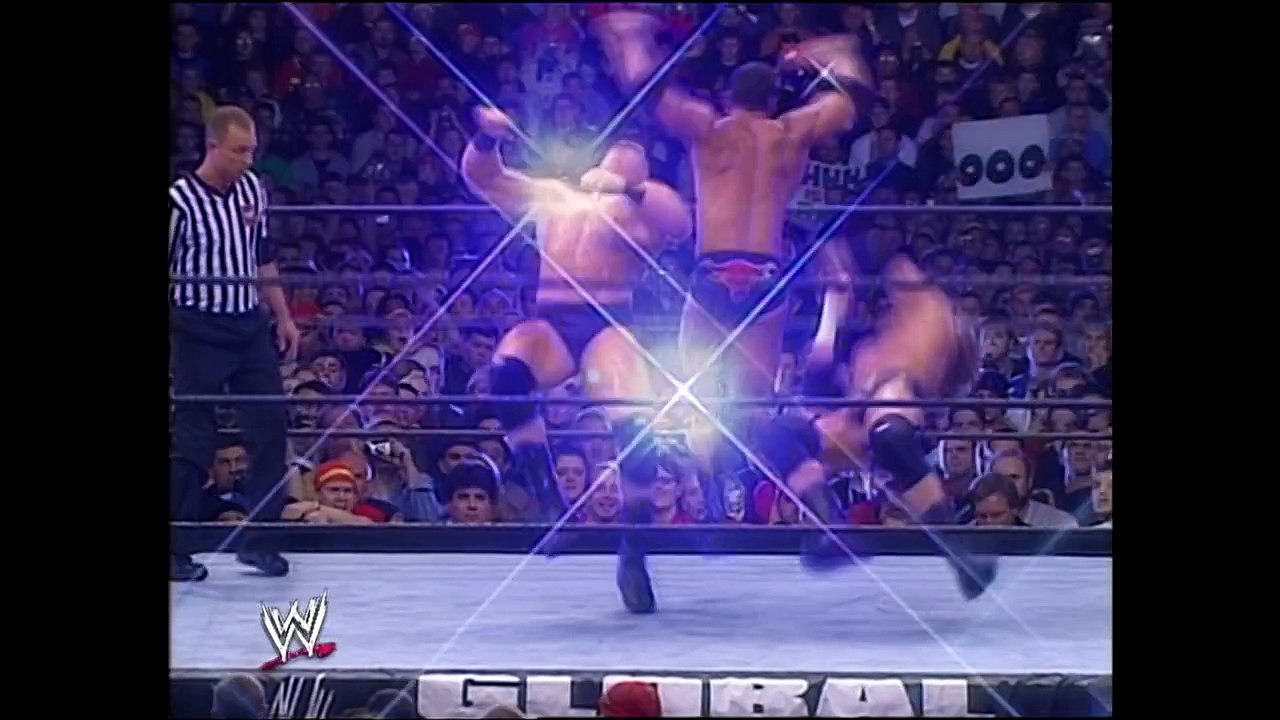 The Rock vs. Triple H vs. Brock Lesnar (Global Warning Tour 2002)