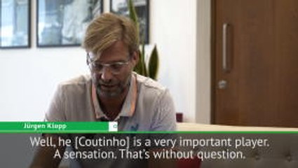 Download Video: Klopp hopes 'sensation' Coutinho will stay at Liverpool