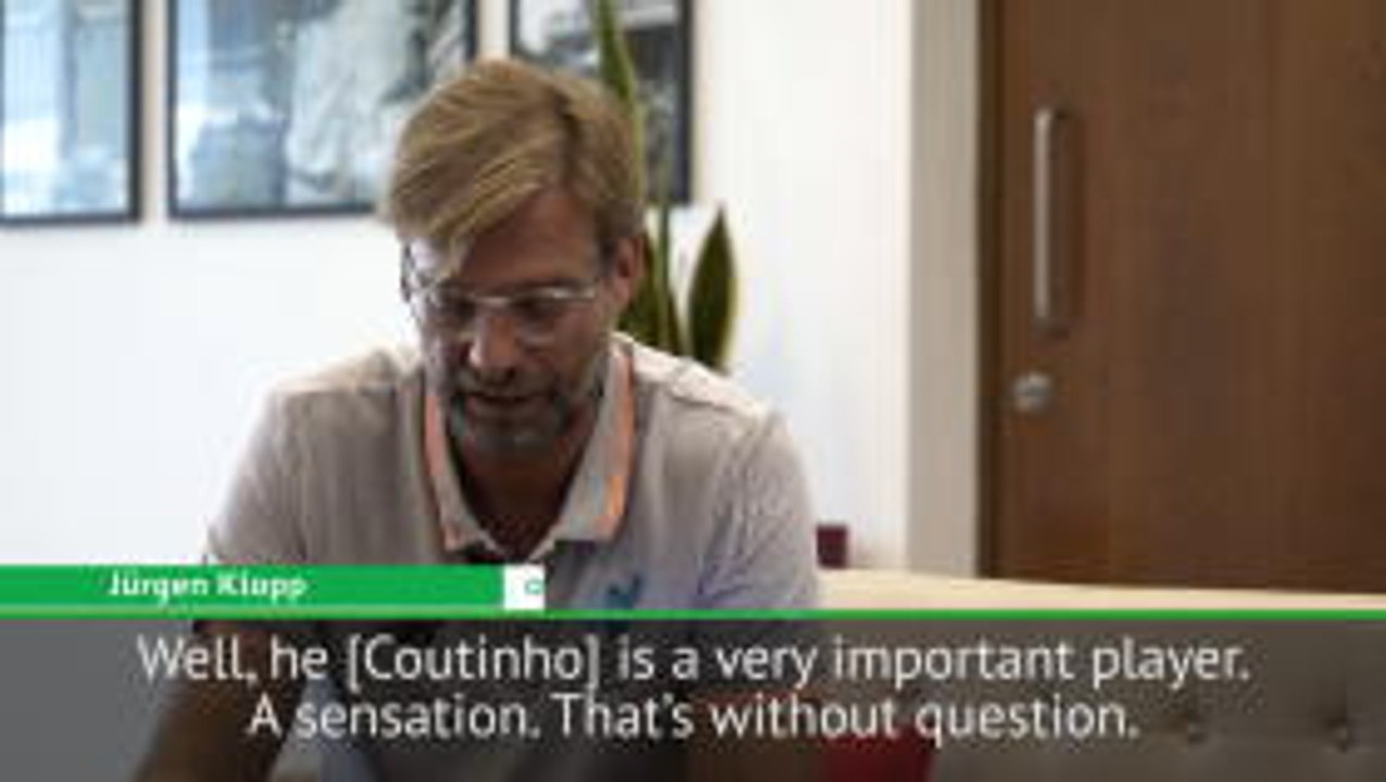 Klopp hopes 'sensation' Coutinho will stay at Liverpool