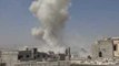 Syrian Government Forces Fire Rockets into East Damascus