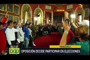 Venezuela: oposición participará en elecciones regionales